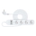 Smart förlängning kabel med strömbrytare 4Z Typ E + 2x USB-A + 1x USB-C 1,5m Wi-Fi Tuya vit