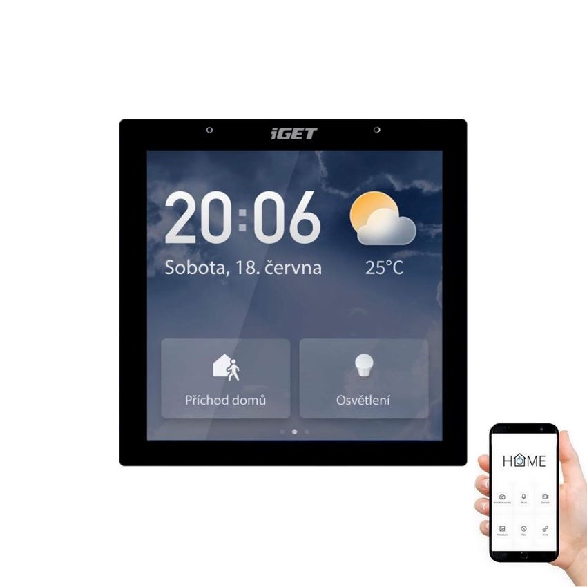 Smart gateway med en beröring display GW6 Wi-Fi Zigbee Bluetooth