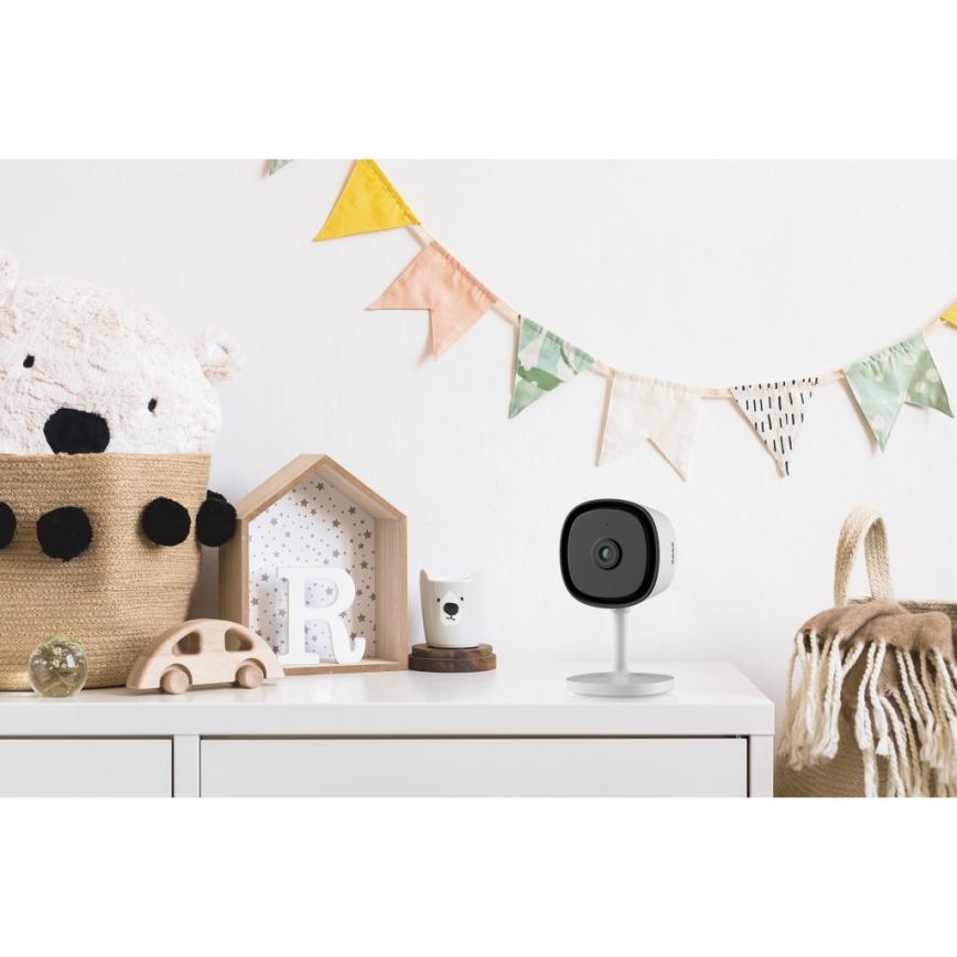 Smart inomhus kamera med sensor Full HD 1080p 5V Wi-Fi vit