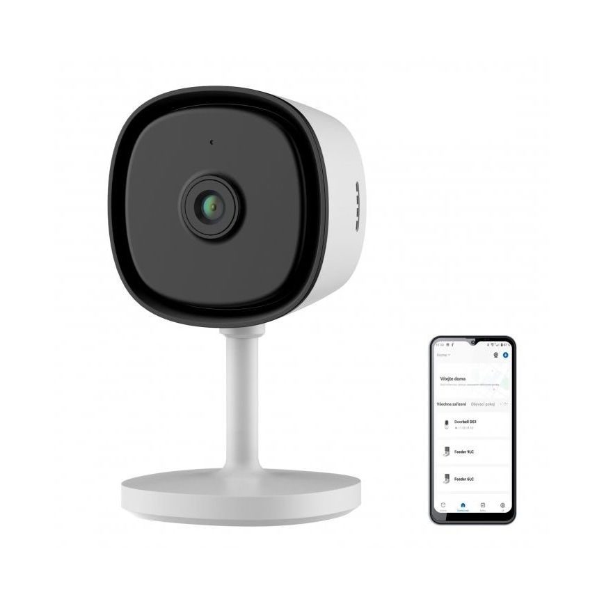 Smart inomhus kamera med sensor Full HD 1080p 5V Wi-Fi vit