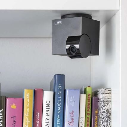 Smart inomhus roterande kamera med rörelsesensor GoSmart 5V Wi-Fi Tuya svart