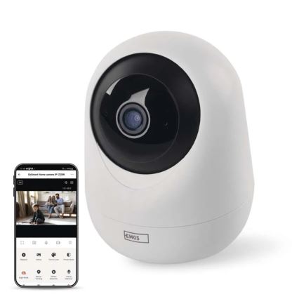 Smart inomhus roterande kamera med rörelsesensor GoSmart 5V Wi-Fi Tuya vit