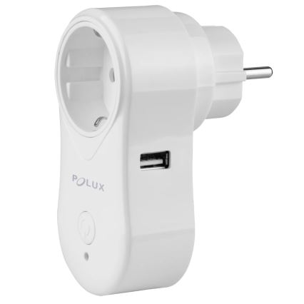 Smart kontakt SMART 3400W/230V Wi-Fi Tuya + USB SCHUKO