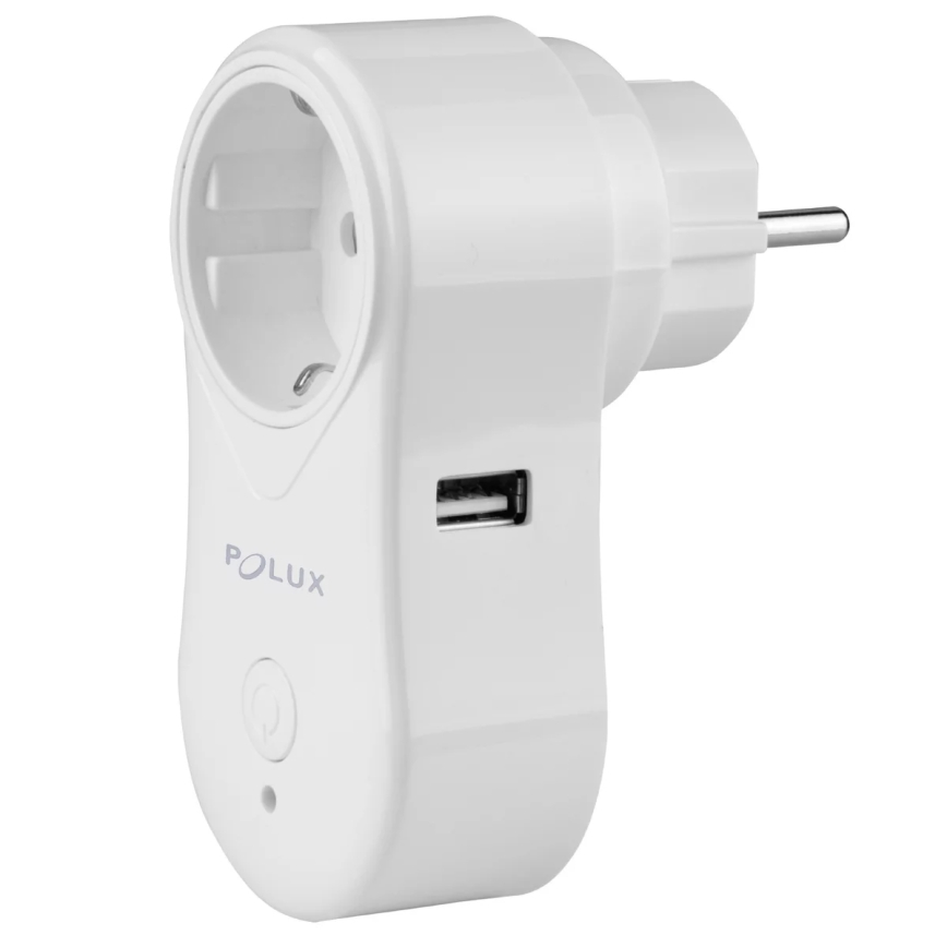 Smart kontakt SMART 3400W/230V Wi-Fi Tuya + USB SCHUKO