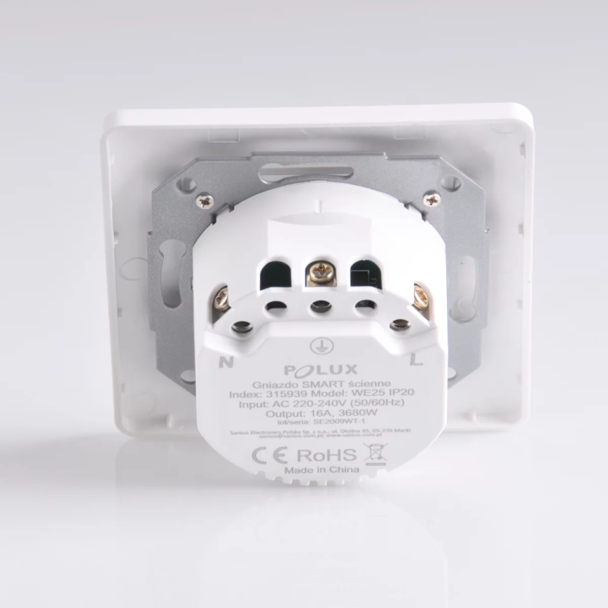 Smart kontakt SMART 3680W/230V/16A Wi-Fi Tuya SCHUKO