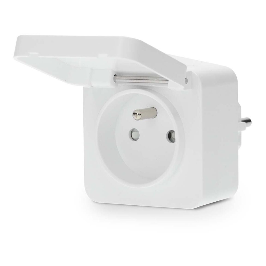 Smart kontakt Smartlife 3680W/230V/ Type E/16A Wi-Fi Tuya IP44