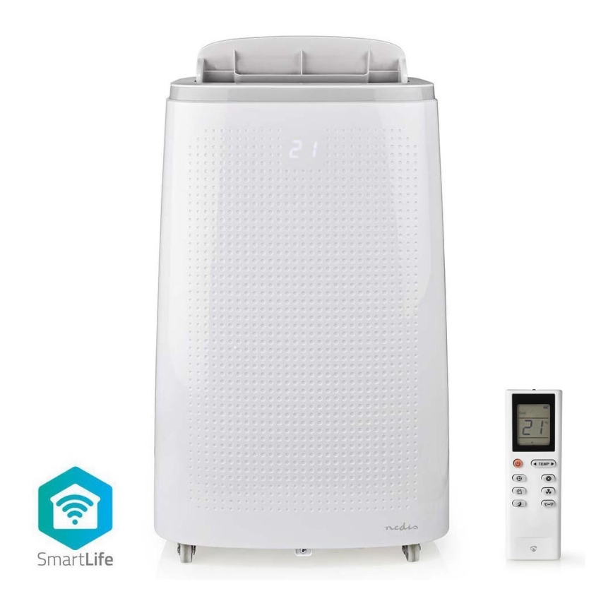 Smart mobil luftkonditionering 3i1 med kompletta tillbehör 1800W/230V 16000 BTU Wi-Fi + fjärrkontroll
