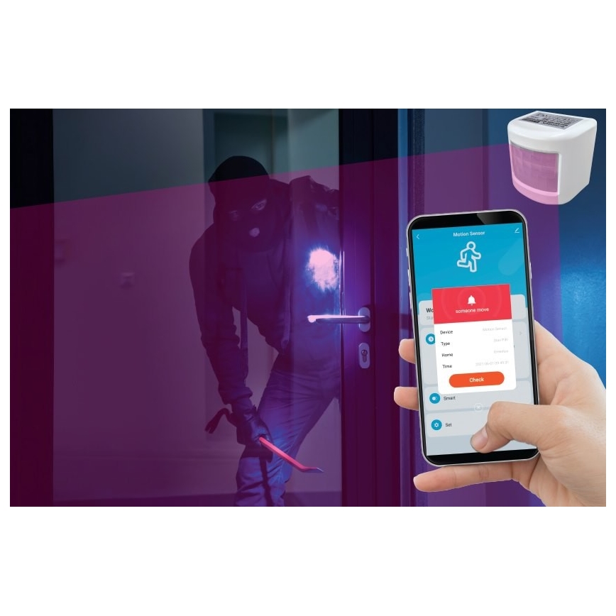 Smart rörelsesensor 3xAAA Wi-Fi Tuya