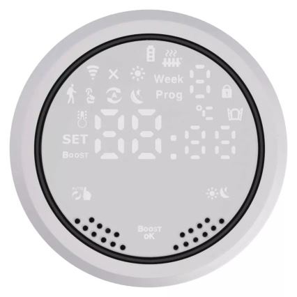 Smart termostathuvud med LCD display GoSmart M30x1,5 2xAA/1,5V Tuya