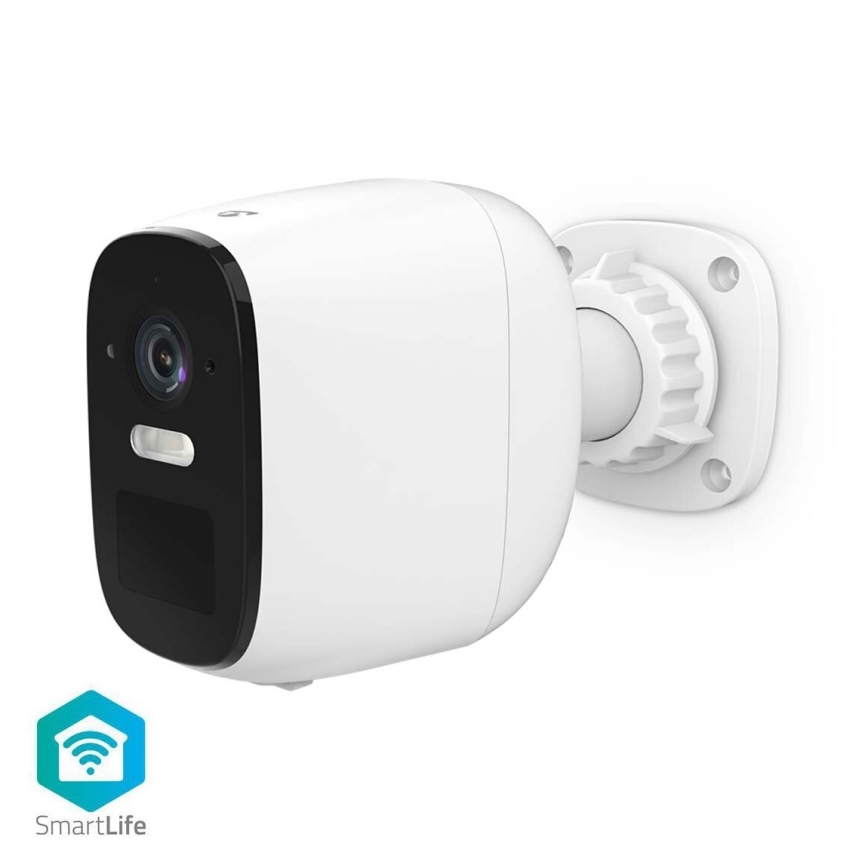 Smart utomhus uppladdningsbar kamera med sensor SmartLife 4MP Quad HD 1440p 5V/5200mAh Wi-Fi Tuya IP66