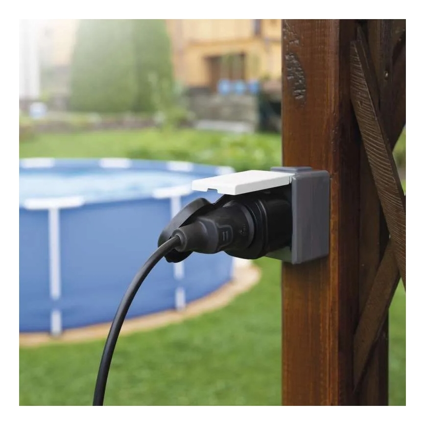 Smart utomhus socket GoSmart 3680W/230V/16A Wi-Fi Tuya IP44