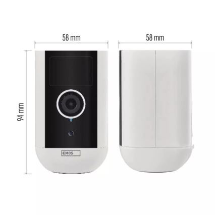 Smart utomhuskamera med rörelsedetektor GoSmart 5V 9600mAh IP65 Wi-Fi Tuya