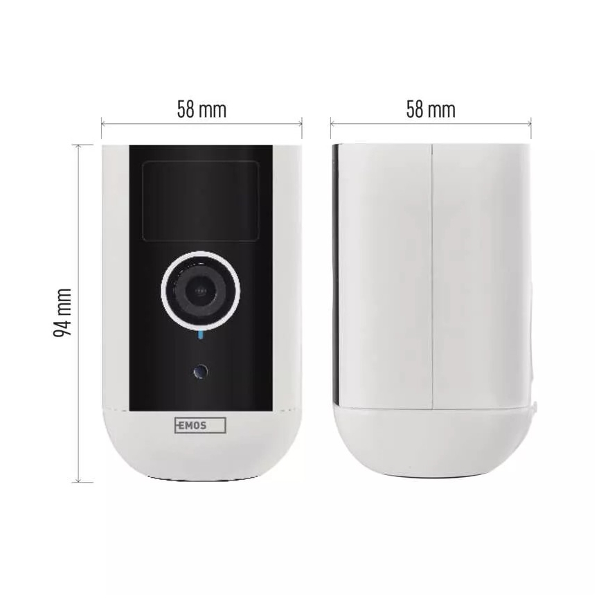 Smart utomhuskamera med rörelsesensor GoSmart 5V 9600mAh IP65 Wi-Fi Tuya