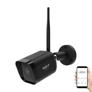 Smart utomhuskamera med sensor Full HD 1080p 12V IP65 Wi-Fi Tuya svart
