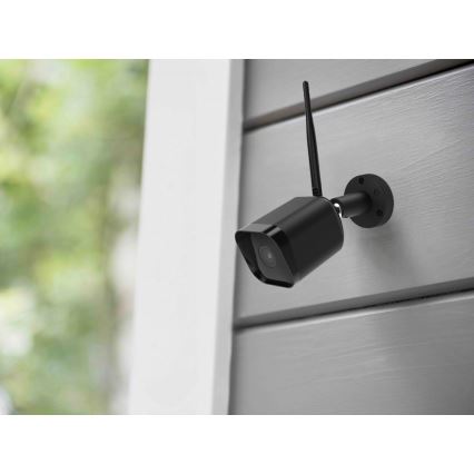 Smart utomhuskamera med sensor Full HD 1080p 12V IP65 Wi-Fi Tuya svart