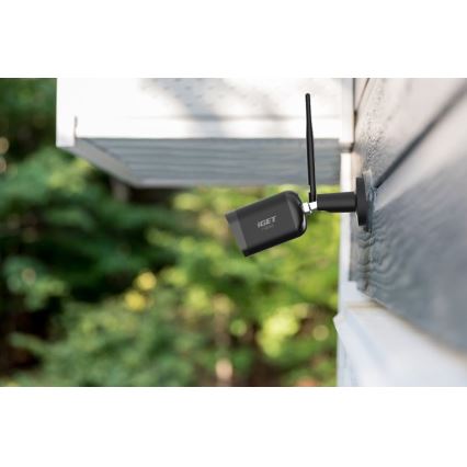 Smart utomhuskamera med sensor Full HD 1080p 12V IP65 Wi-Fi Tuya svart