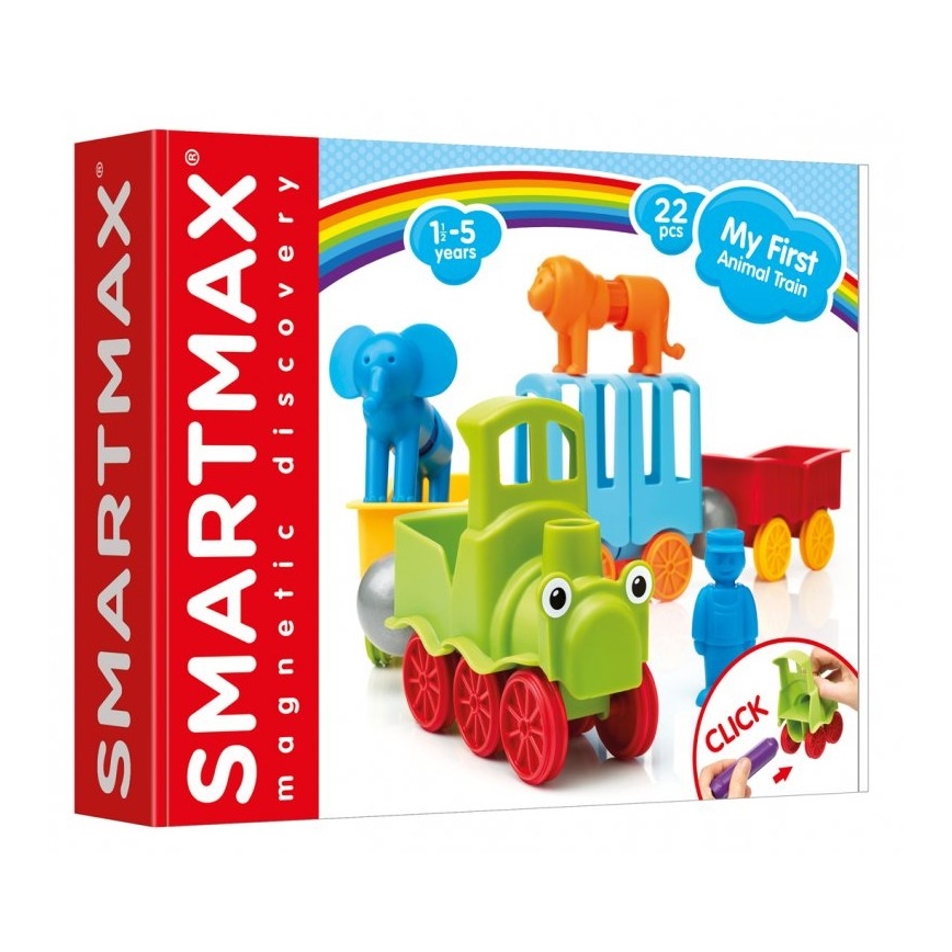 Smartmax - Magnetiskt byggset Min första tåg 22 delar