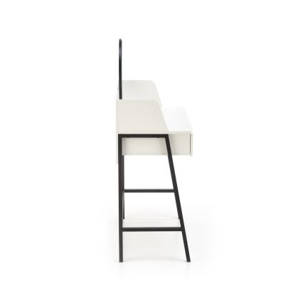 Sminkbord AGNES 120x80 cm vit/svart