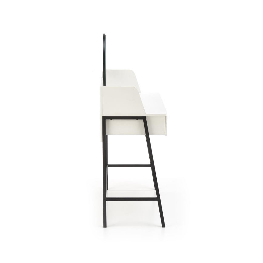 Sminkbord AGNES 120x80 cm vit/svart