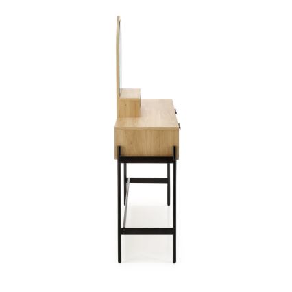 Sminkbord CARMEN 136x104 cm beige/svart