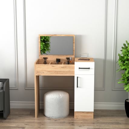 Sminkbord INCI 108,8x77 cm atlantic tall/betongvit
