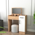 Sminkbord INCI 108,8x77 cm brun/vit