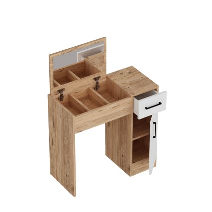 Sminkbord INCI 108,8x77 cm brun/vit