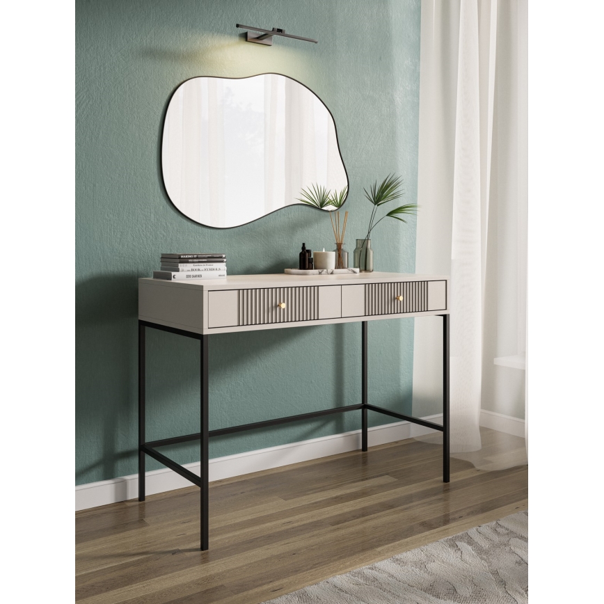 Sminkbord LUE beige/svart