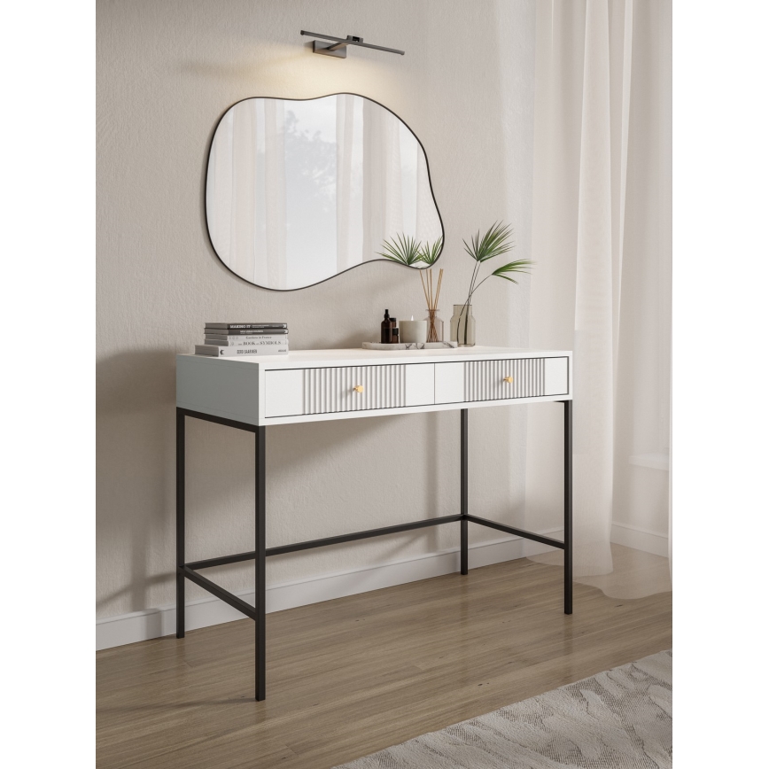 Sminkbord LUE vit/svart