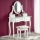 Sminkbord SARA 80x130 cm + stool 45x37 cm vit