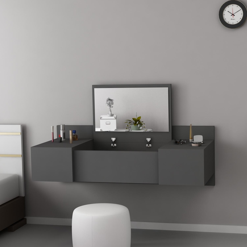Sminkbord ZAKKUM 33x100 cm antracit