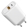 Snabbladdningsadapter Power Delivery 30W USB-C + USB-A vit