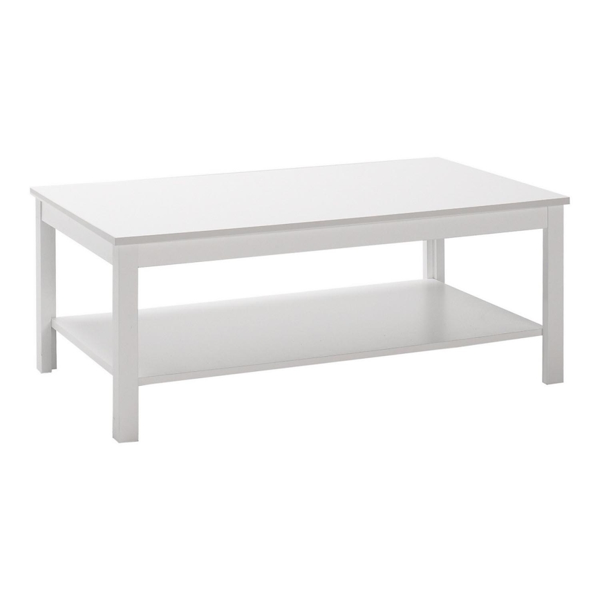 Soffbord 40x103 cm vit