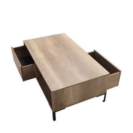 Soffbord 42x103 cm brun