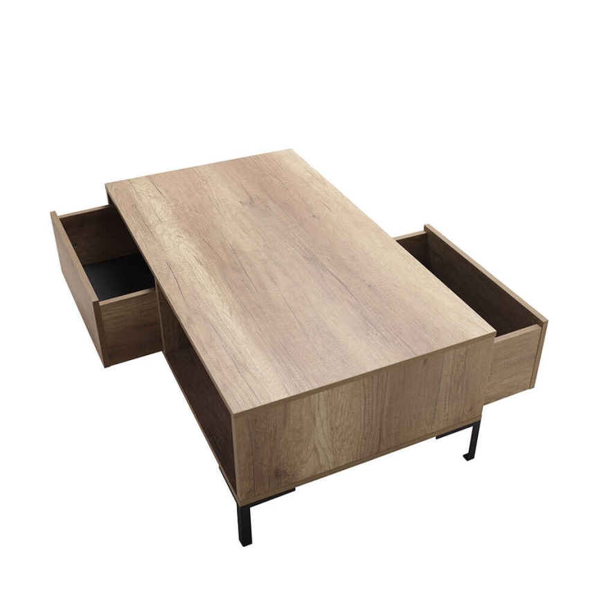 Soffbord 42x103 cm brun