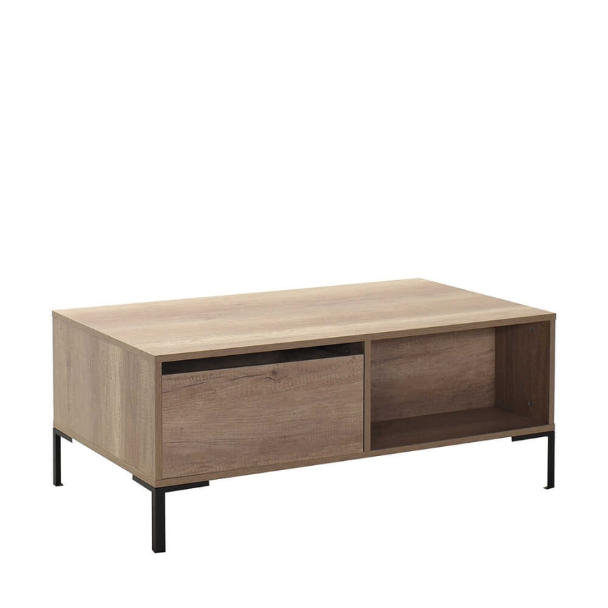 Soffbord 42x103 cm brun