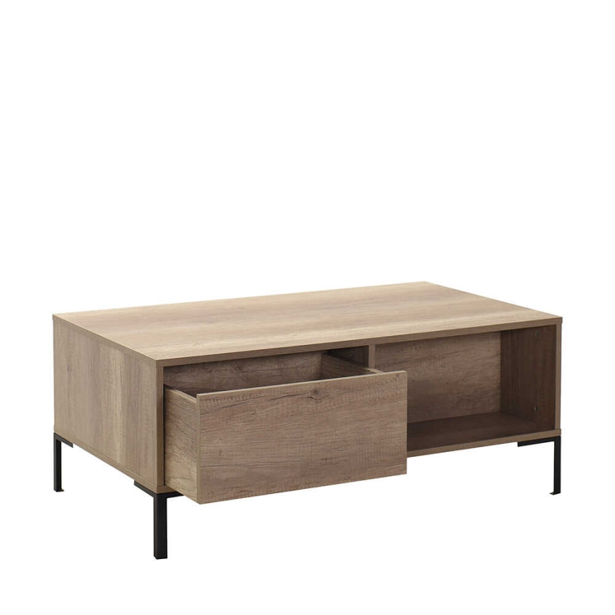 Soffbord 42x103 cm brun