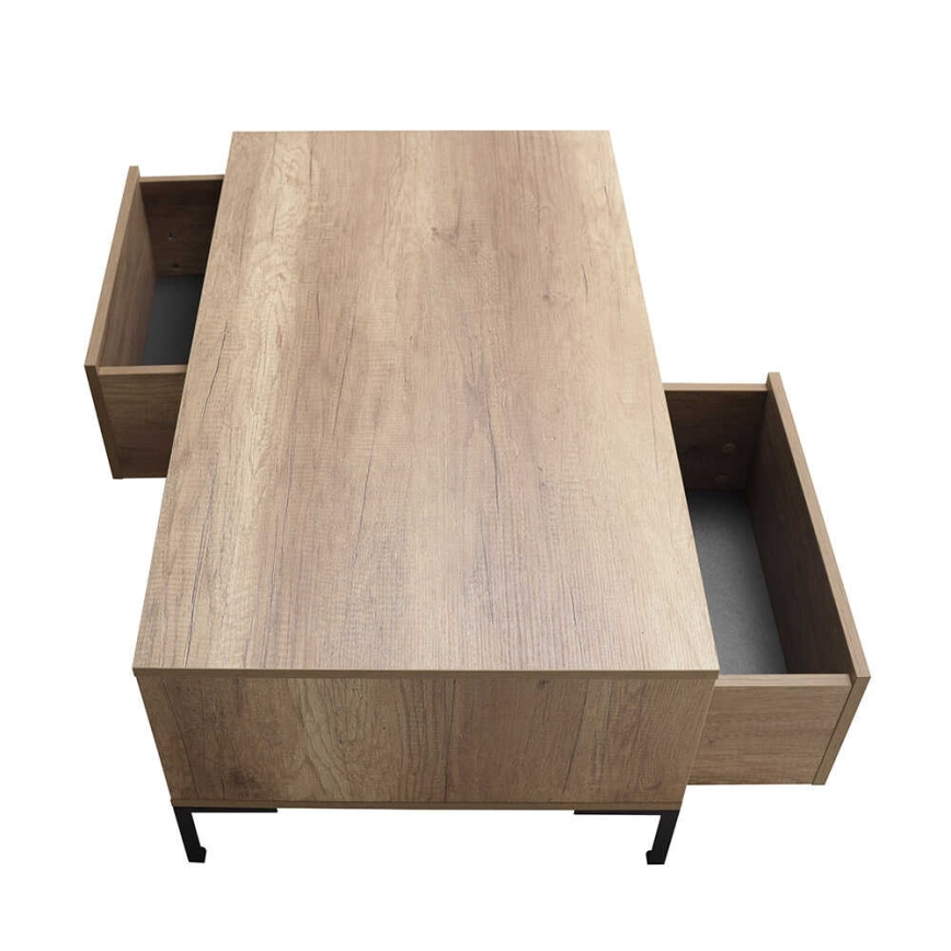 Soffbord 42x103 cm brun