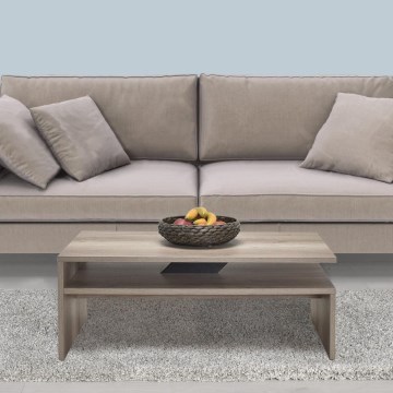 Soffbord 42x110 cm brun