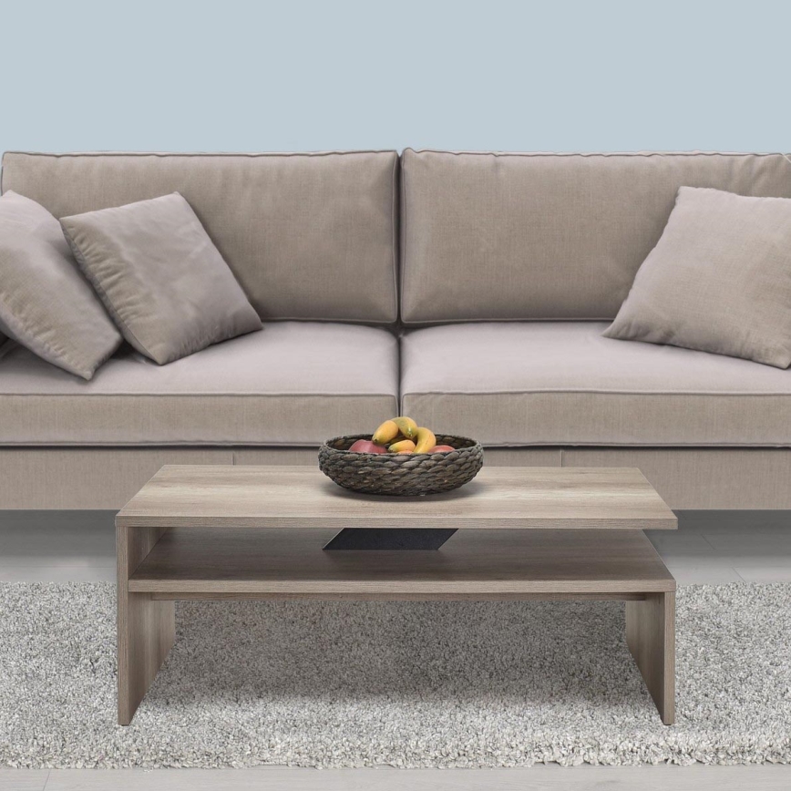 Soffbord 42x110 cm brun
