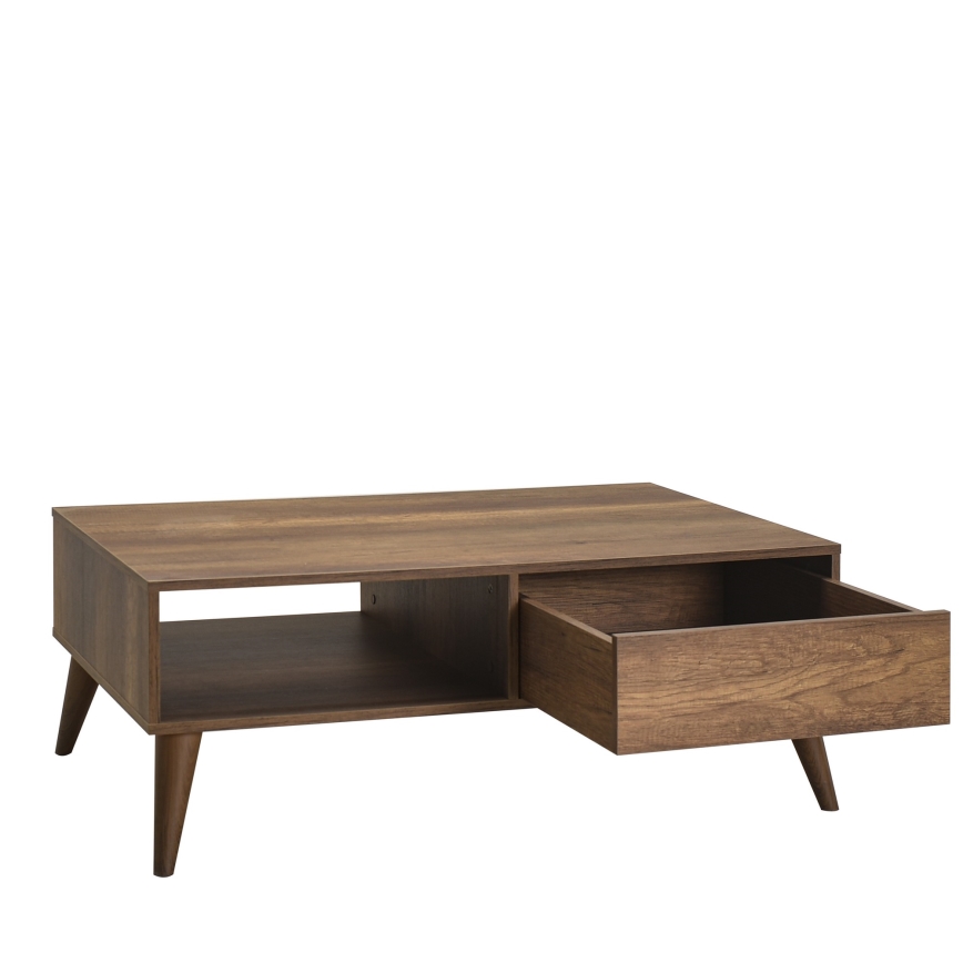 Soffbord 42x110 cm brun