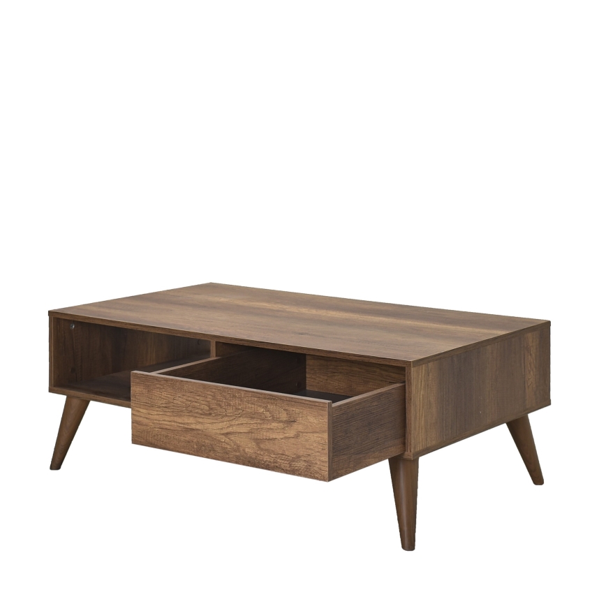 Soffbord 42x110 cm brun