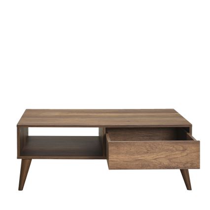 Soffbord 42x110 cm brun