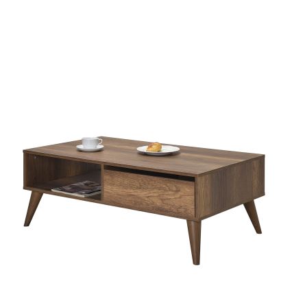 Soffbord 42x110 cm brun