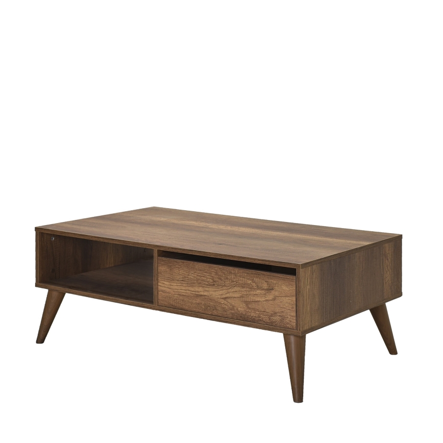 Soffbord 42x110 cm brun