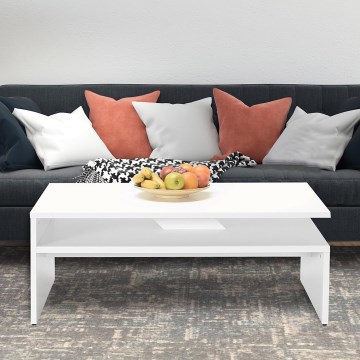 Soffbord 42x110 cm vit