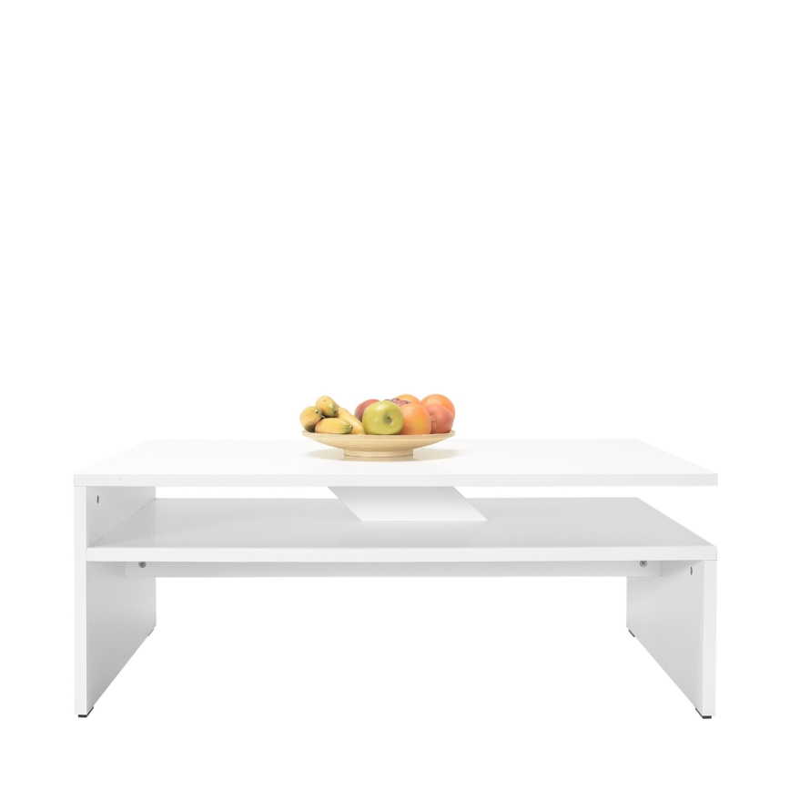 Soffbord 42x110 cm vit