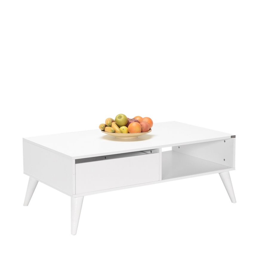 Soffbord 42x110 cm vit