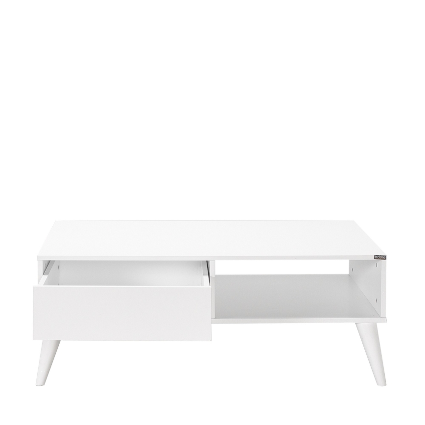 Soffbord 42x110 cm vit