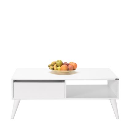 Soffbord 42x110 cm vit